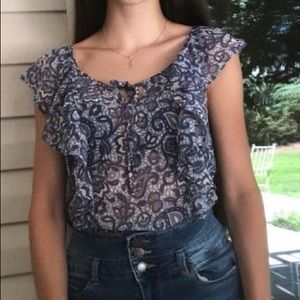 American Eagle Blue Blouse